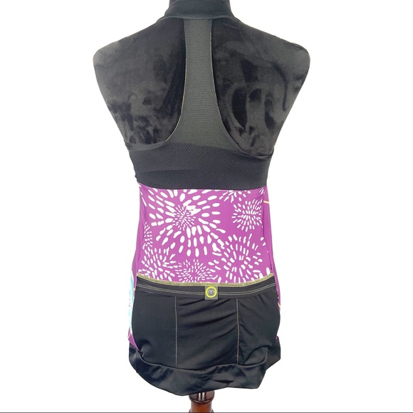 Moxie cycling Jersey halter-style t-back tank sz M - Picture 4 of 6